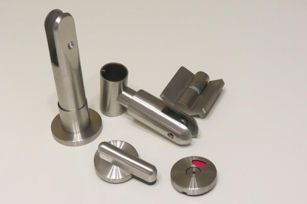 Ножка опора нержавеющая для сантехнических перегородок и туалетных кабин — фото 5